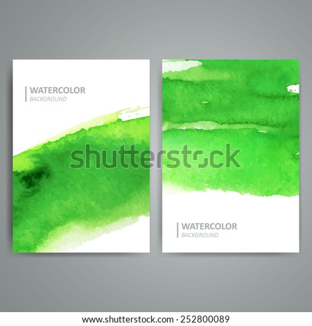 Vector Illustration of a Watercolor Background Design 