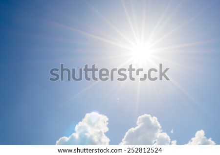 sunlight and blue sky backgrounds