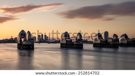 Thames Barrier Royalty-Free Stock Photo #252814702
