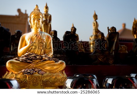Monument of buddha, Chinese temple in Thailand