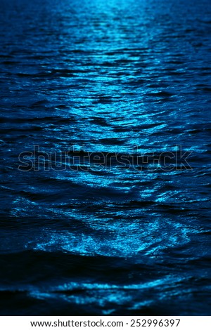 design element. hi-res image. night sea scape Royalty-Free Stock Photo #252996397