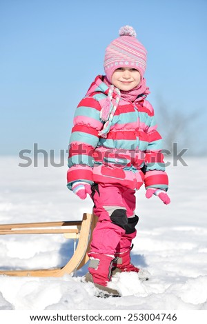 baby sledding