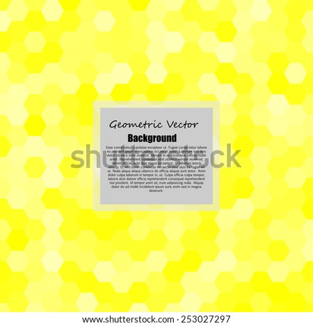 Abstract geometric background with hexagons. 