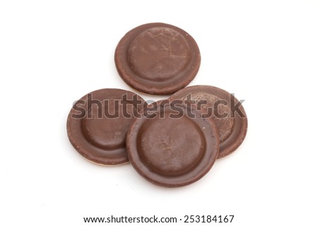 cookies on the white background