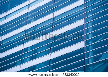 Hong Kong architecture closeup blue tone 