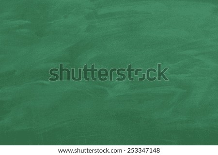 close up of an empty school green blackboard Royalty-Free Stock Photo #253347148