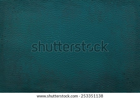 Old vintage blue leather texture closeup can be used as background