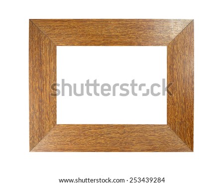 old vintage wooden picture frame
