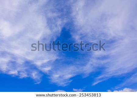 picture of stormy clouds at a blue sky