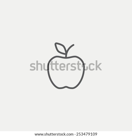 Apple icon Royalty-Free Stock Photo #253479109