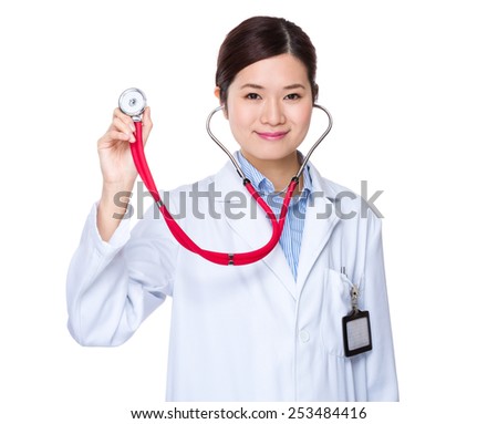 Doctor show with stethoscope