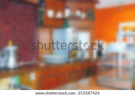 Blurred coffee shop blur background