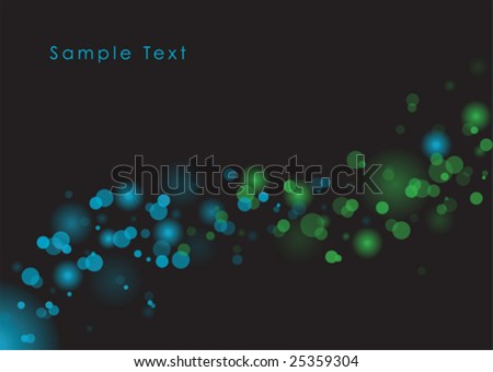 Blue and green glowy light vector background