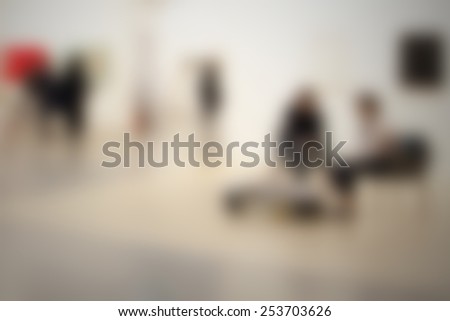 People background. Intentionally blurred editing post production.