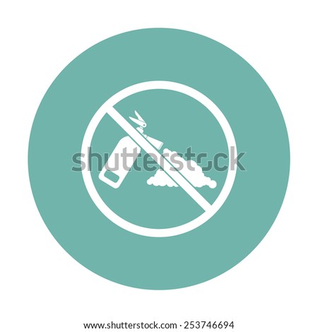 vector illustration of modern  icon fire extinguisher