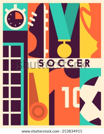 Vector soccer background