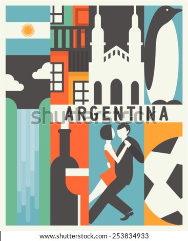 Vector Argentina background