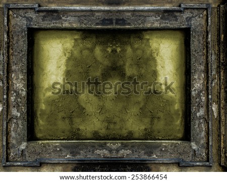 old Gothic frame background or texture