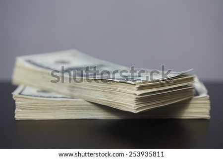 stacks of money