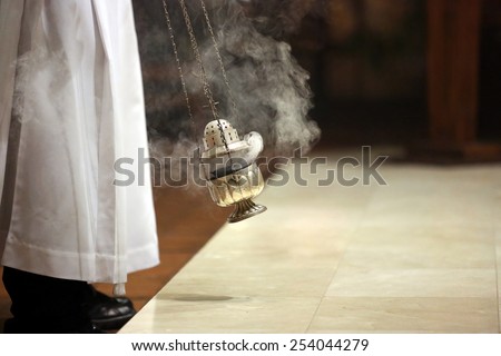 Incense during Mass at the altar