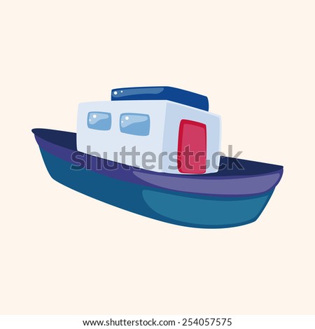 Transportation boat theme elements