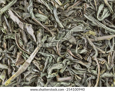 Tea leaves macro photo.