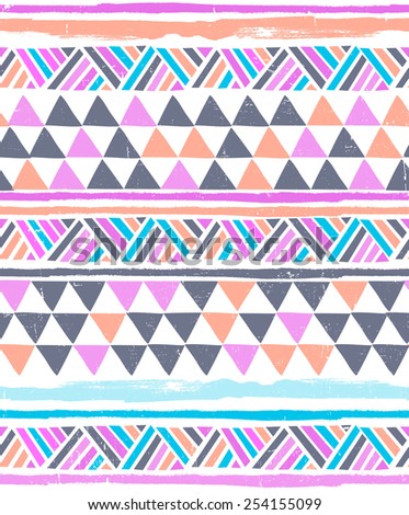 Modern Triangle Tribal stripe ~ seamless background