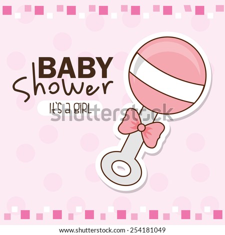 baby shower design, vector illustration eps10 graphic