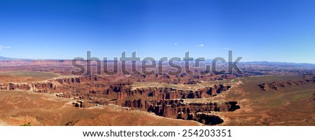 Grand View Point, Canyonlands National Park, Utah. Royalty-Free Stock Photo #254203351
