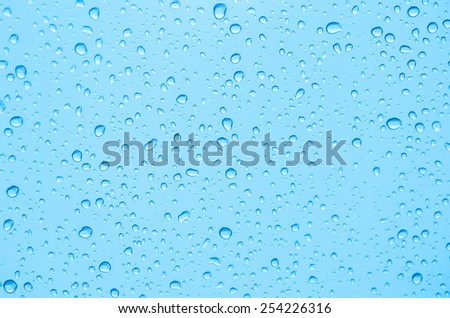 Waterdrop on a glass made with pastel tones Royalty-Free Stock Photo #254226316