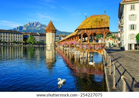 Lucerne, Switzerland Royalty-Free Stock Photo #254227075