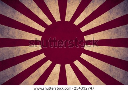 japanese flag on concrete textured background