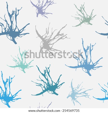 Seamless vector pattern. Abstract artistic Background forming by blots. Splashes vector illustration