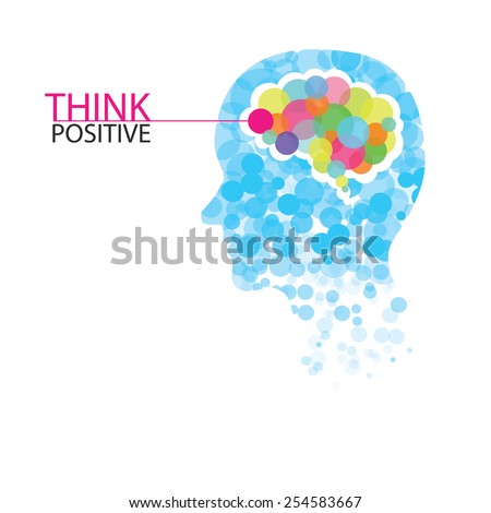 Creative colorful left brain and right brain Idea concept background .vector illustration contains gradient mesh