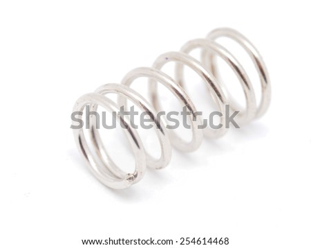 spring on a white background