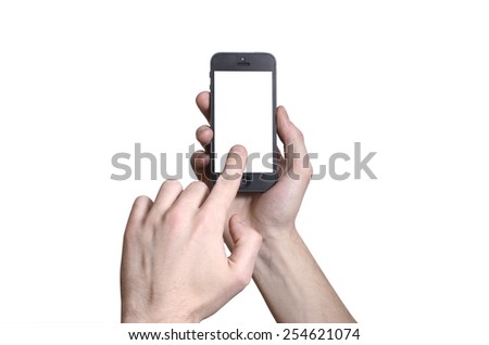 mobile phone in hand