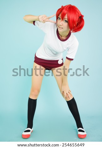 gym uniform cosplay girl japanese style sport 