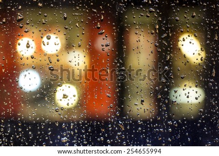 rainy window background