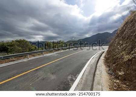 Winding road background 