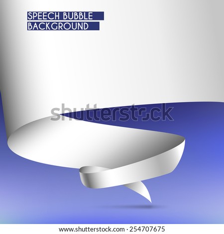 Background with speech bubble. Vector illustration for your design