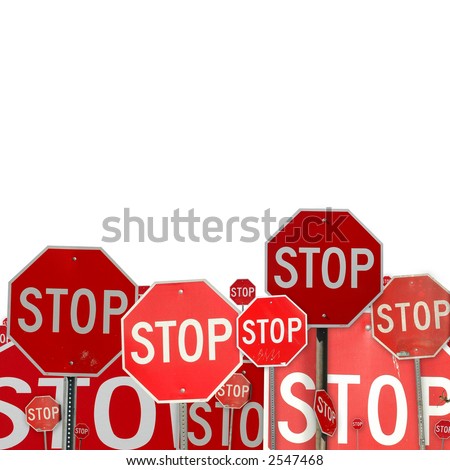 collage of stop signs