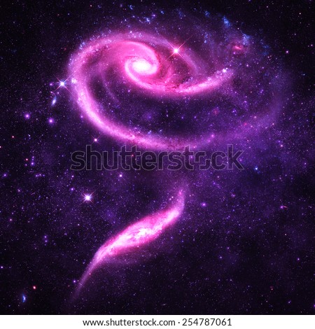 Purple Rose Galaxy - Elements of this Image Furnished by NASA