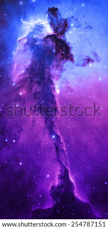 Blue Purple Nebula - Elements of this Image Furnished by NASA