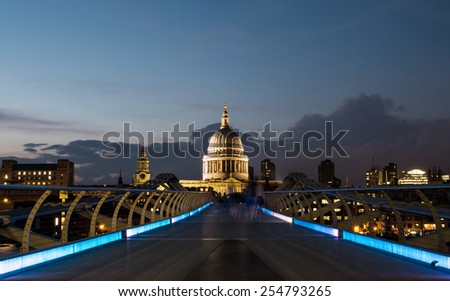 St Paul's Cathedral and the Millennium Footbridge