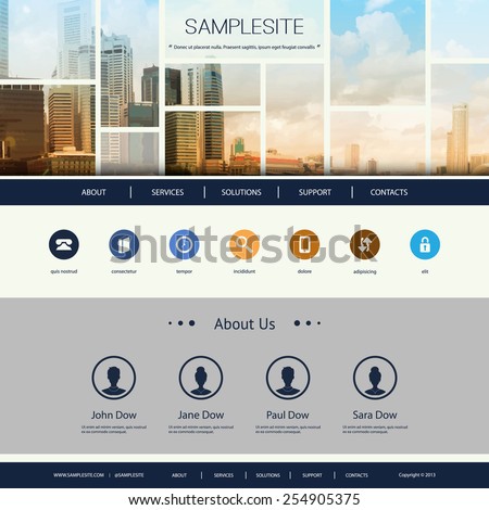 Website Design for Your Business with Singapore Skyline Royalty-Free Stock Photo #254905375