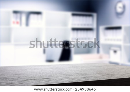 desk of office 