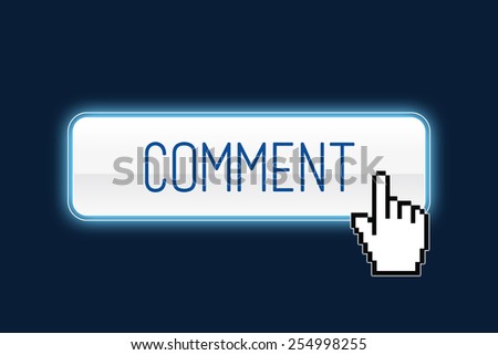 Comment button with hand cursor