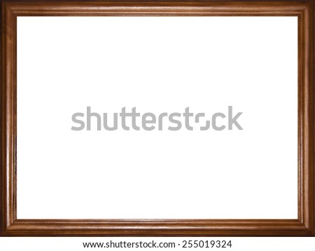 wooden photo frame as the background
