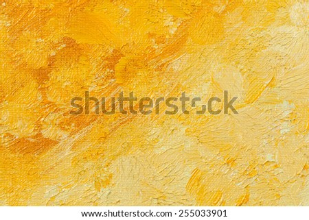 Yellow  oil painted artistic background