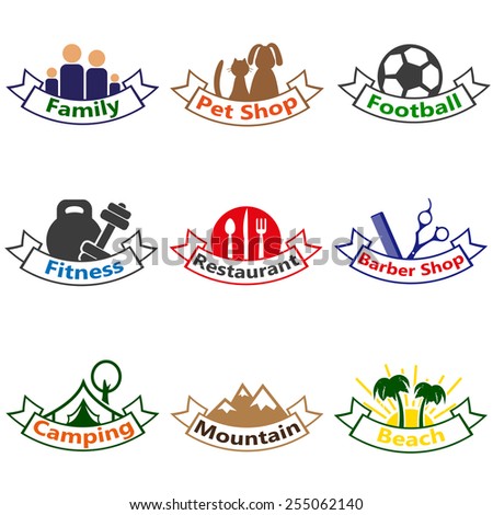 Set of logos,badges, labels. 
